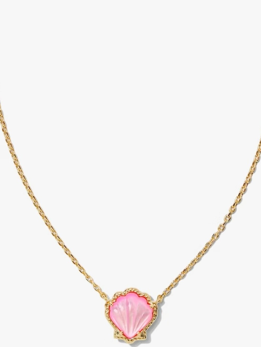 Kendra Scott Pink Seashell Pendant Necklace